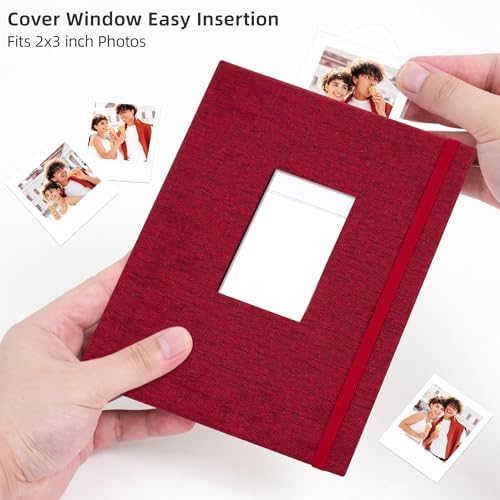 Vienrose Mini Polaroid Photo Album 208 Photos 2x3 Inch Red 1 PACK - Image 5