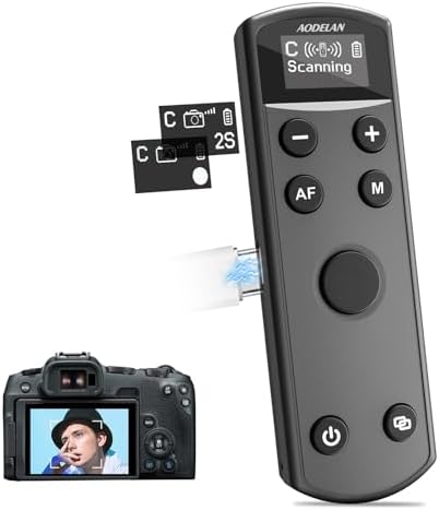 Remote Control for Canon Camera,Rechargeable Wireless Shutter Release by AODELAN