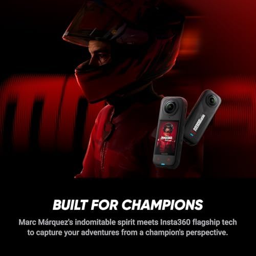 Insta360 X5 MM93 Championship Edition - Waterproof 8K 360 Camera, Leading Low-Light Performance, Invisible Selfie Stick Effect, Tough and Replaceable Lenses, 205-Min Battery, Wind Guard, Stabilization - Image 2