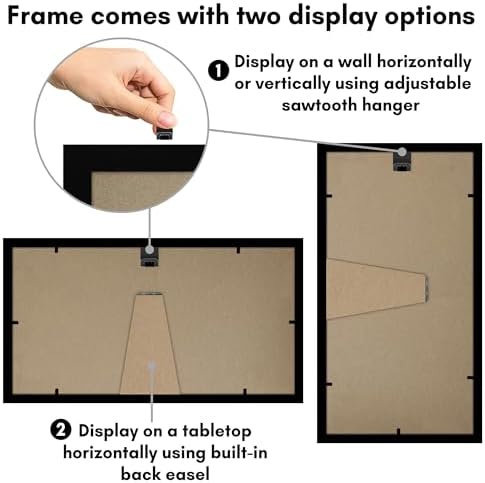 Americanflat 6x12 Picture Frame - Engineered Wood - Black - Image 5