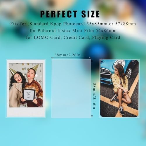 Kpop Card Sleeves, 58x88mm Photo Protector for Polaroid Instax Mini - Image 2