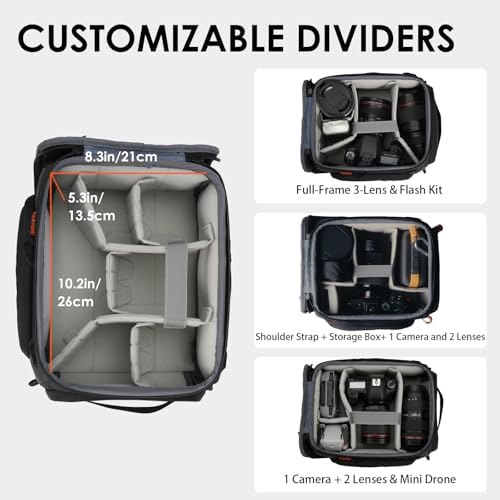 TARION Protective Camera Insert Bag Quick Access DSLR Inner Case Organizer - Image 2