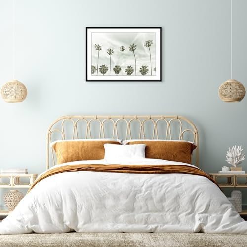 Americanflat 24x34 Poster Frame - Matted to 20x30 - Slim Molding - Black - Image 5