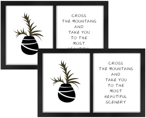 Golden State Art, 8x10 Double Picture Frame, Display Two 8x10 Photos(Black) by GoldenStateArt