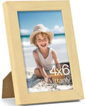 Vittanly 4x6 Picture Frame Made of Solid Wood for Wall or Tabletop, Natural by Vittanly