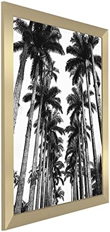 Americanflat 22x28 Poster Frame - Gold Engineered Wood with Polished Plexiglass - Wide Picture Frame for Vertical or Horizontal Wall Display - Epic Collection - Gold - Image 5