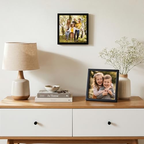 Americanflat 8x8 Picture Frame - Slim Molding - Black - Image 6