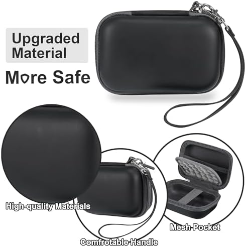 Leayjeen Small Camera Case for Canon PowerShot ELPH/IXUS - Black - Image 5
