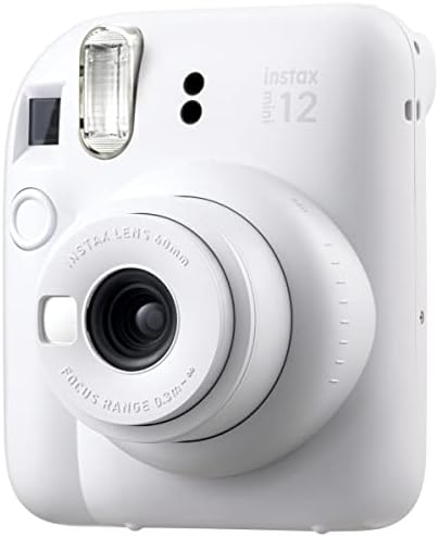 Fujifilm Instax Mini 12 Instant Film Camera Clay White, Fujifilm Instax Mini Twin Pack Instant Film 20 Prints, Prtotective Case, Gift Bundle - Image 2