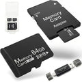 64GB Micro SD Card 2-Pack for Dash Cam&Security Camera, A1 U3 V30 Class 10 by Unknown