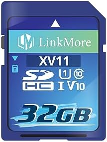 LinkMore XV11 32GB Full-Size SDHC Card, UHS-I U1 V10, 97MB/s Read by LinkMore