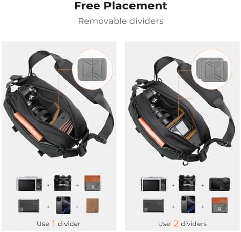 K&F CONCEPT Small Camera Sling Bag Everyday Shoulder Bag - Image 3