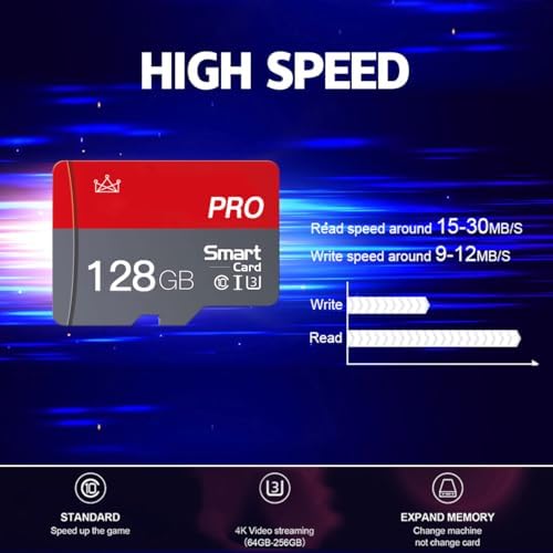 128GB Micro Memory Card Class 10 Memory Cards High Speed Mini TF Card with Adapter for Smartphones/Tablet/Drone/Game Console(2-Pack) - Image 7