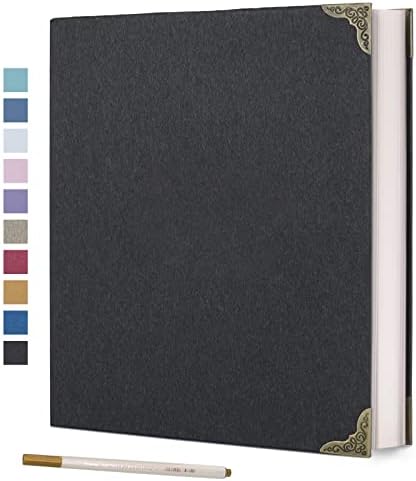 Vienrose 3-Ring Self-Adhesive Photo Album 9x10.6 In, 60 Pages, Black by Vienrose