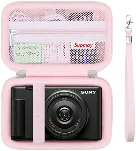 Hard Travel Case for Sony ZV-1, ZV-1F, ZV-1 II Camera, Jelly Pink by Supmay