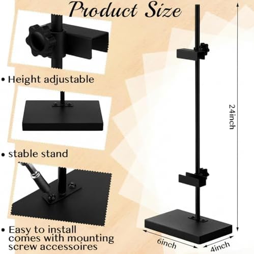 24'' Adjustable Tabletop Easel Stand for Picture Frames Display, Black - Image 2