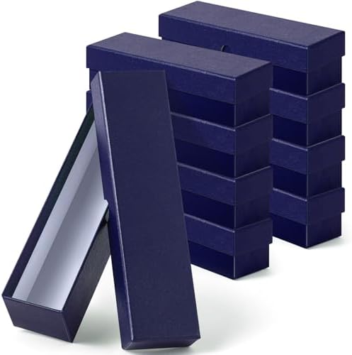 Teling 8 Pcs 2x2 Coin Storage Collectors Box, 9 x 2 x 2 Inches, Blue by Teling