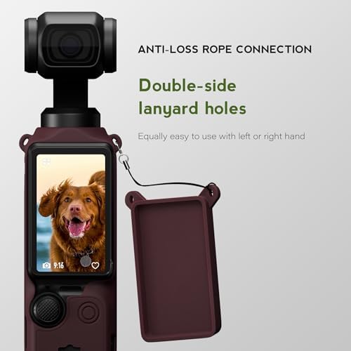 Silicone Case for DJI Osmo Pocket 3/Xtra Muse, Reddish Brown - Image 7