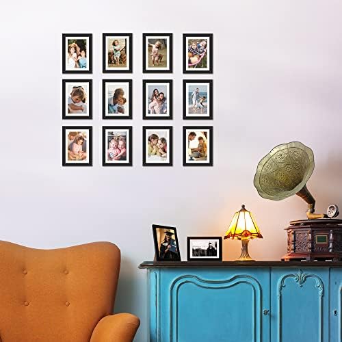 upsimples 4x6 Picture Frame, Photo Collage Wall Decor Set of 10, Black - Image 2