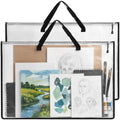 EOOUT 2 Pack 24x36 Inches Art Portfolio Case, Portfolio Folder for Artwork, Posters Storage Bag with Zipper and Handle Mesh Folder Organizers for Poster, Scrapbook, Keepsake and Bulletin Board by EOOUT