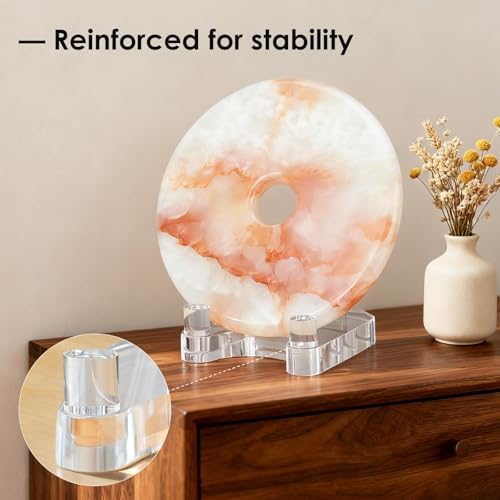 Acrylic Easel Display，Plate Stands for Display，Adjustable Clear Display Holder for 12" to 17" large Plate, Platter, Book, Card, Frame, Picture, Artwork, Plaque (Extra Large 12"-17") - Image 7