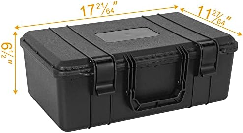 Protective Hard Case Shockproof Water-resistant with Customized DIY Foam fit for Camera, etc,17.3 X 11 X 6.2-Inch - Image 3