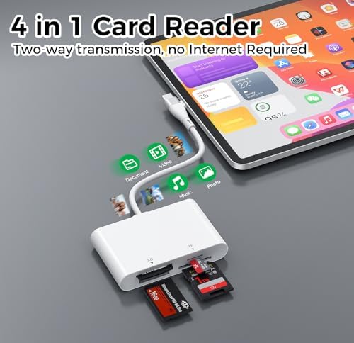 Memory Stick Pro Duo Adapter, USB-C & Lightning, SD/TF/MS/xD Card Reader - Image 5