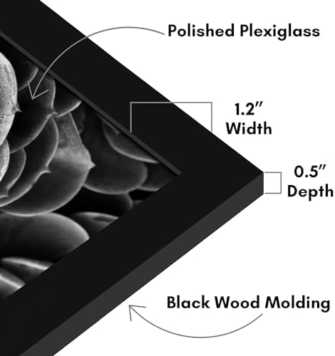 Americanflat 14x19 Poster Frame - Engineered Wood - Black - Image 3