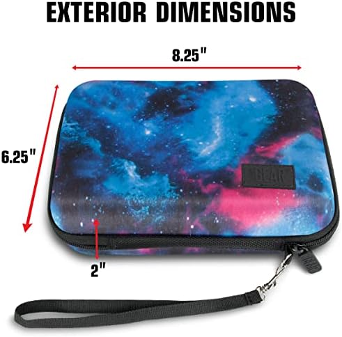 USA Gear 7.5 Inch Camera Field Monitor Card - Hard Shell Portable Camera Monitor with Scratch Resistant Interior Fits FEELWORLD P6XL, FEELWORLD S55 V3, Atomos Shinobi, NEEWER F700 & more (Galaxy) - Image 4