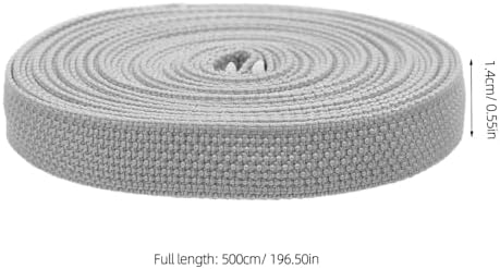 1 Roll Roller Shutter Replacement Belt - Grey Roller Blind Webbing Strap - 14mm Wide, 16.4ft Long Window Winder Accessory for Home Window Lift Repair - Image 5