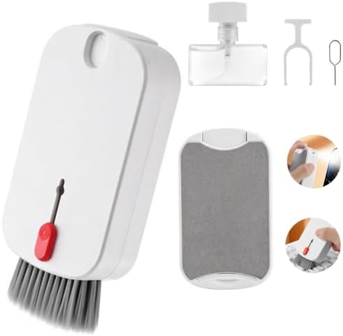 5 in 1 Phone Cleaner Kit, Portable Cleaning Kit Phone Charging Port Cleaner, Laptop Computer Earbud Headphone Cleaner Tool Set for iPhone Keyboard Screen Speaker Lens by Unknown