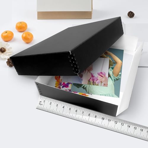 Lineco Museum Archival Storage Box, Drop Front, 11.75x15.25x3 in, Black - Image 3