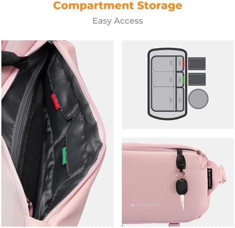 K&F CONCEPT 2 in 1 Camera Sling Bag, Everyday Shoulder Bag - Image 4