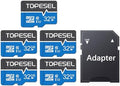 TOPESEL 32GB Micro SD Card 5 Pack microSDHC UHS-I Flash Memory Card by TOPESEL