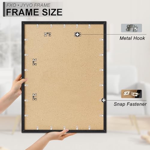 Fxojyvo 30x40 Picture Frame Black Engineered Wood Wall Hanging - Image 6
