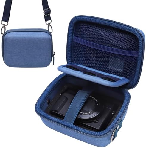 Camera Case Bag Compatible with Canon PowerShot G7 X Mark III, Mark II, SX740 HS, Sony ZV-1, KODAK PIXPRO WPZ2 Digital 4K Vlogging Camera, Point and Shoot 4K Video Camera Bag, Blue (Case Only) by LTGEM