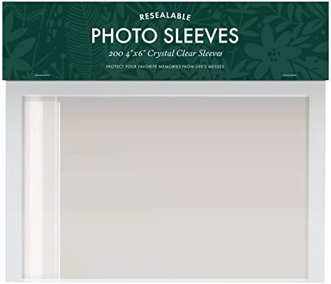 Jot & Mark 4x6 Photo Sleeves (200 Count) Crystal Clear Archival Plastic by JotMark