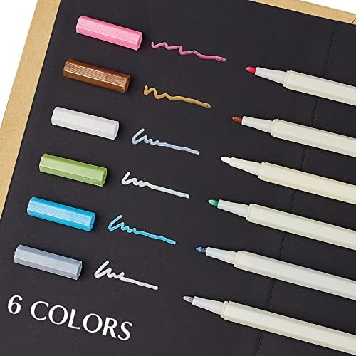 Small Accordion Scrapbook Album, 6x8 Inch with Marker Pens - Image 5