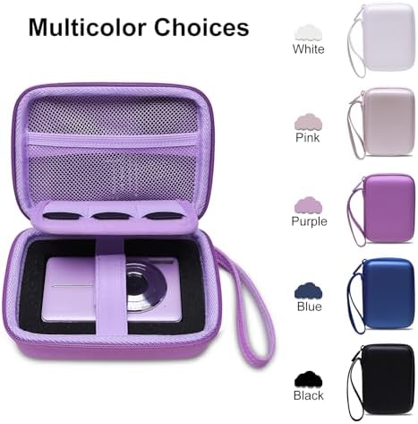 L LTGEM Digital Camera Case Compatible with KODAK PIXPRO FZ55/FZ45, Canon ELPH 180/190, Sony DSCW830/DSCW800, CAMKORY, QUMCOU, Lecran Digital Cameras, Purple(Case Only) - Image 6
