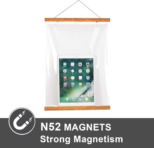 WITCOLOR 25x17 25x36 25x25 Poster Frame, Magnetic Light Wood Wooden Frame Hanger for Photo Picture Canvas Artwork Art Print Wall Hanging (1 Pack, 25", Teak Wood) - Image 5