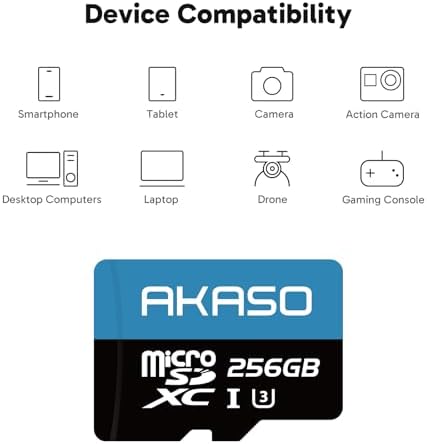AKASO 256GB microSDXC U3 MicroSD Card- Up to 100MB/s - Image 3