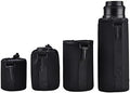 Lens Case, 4 Pcs Protective Pouch Bag Set Shockproof Storage for DSLR Camera Lens Includes Small Medium Large XL Size by Serounder