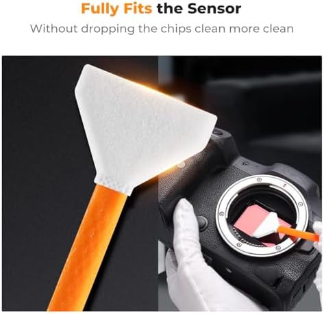 K&F CONCEPT 24mm Full Frame Sensor Cleaning Kit, with 20ML Sensor Cleaner - Image 3