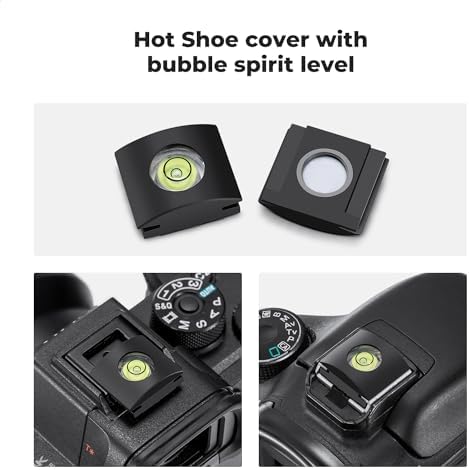 K&F Concept 2Pack Eyepiece Cover & Hot Shoe Cover Kit, Eyecup for Canon 5DM4 5DM3 5DS R 5DS 7D 7DM2 1DX 1DXM2 1DXM3 1DSM3 1DM4 1DM3 Camera Viewfinder, Viewfinder Protector Replace for Canon EG Eyecup - Image 4