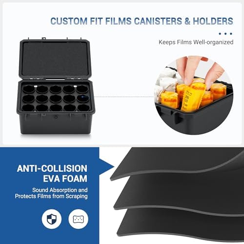 JJC Hard Stable 12 Film Case Holder, IP67 Waterproof Sturdy Secure - Image 3