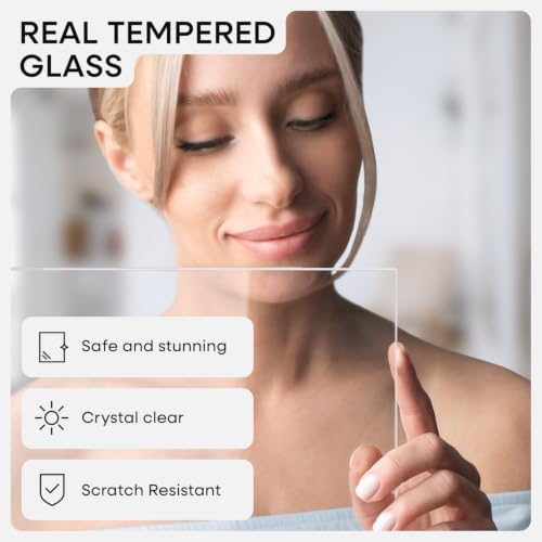 Homeforia 8x8 Silver Picture Frame, High-End Metal, 6x6 Mat, Glass - Image 4