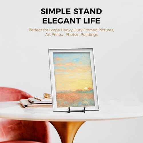 TR-LIFE 16 Inch Black Metal Plate Stand (3 Pack) - Heavy Duty Picture and Display Stand for Large Plates, Frames, Platters and Art - Image 5