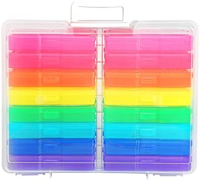 4" x 6" Photo Storage Case with Handle, 16 Inner Photo Organizer Keeper, Extra Large Storage Picture Boxes, Seed Storage, Transparent Craft Keeper (Multicolor-16 Pack Inner Box) - Image 2