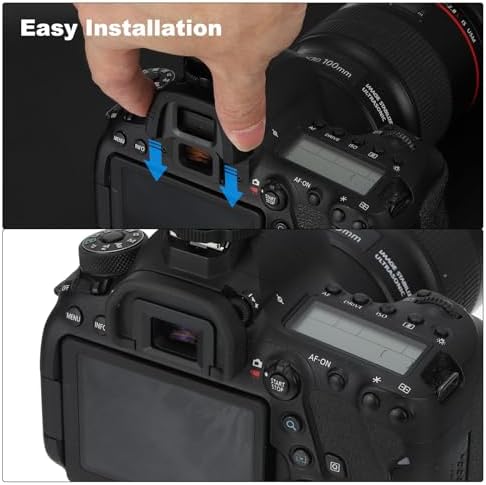 PATIKIL DK-20 Viewfinder Eyepiece Eyecup, 4 Pack Camera Eye Cup Protector for Nikon D5200 D5100 D3100 D3000 D60 Digital Camera Block Flare Scratch Resistance, Black - Image 5