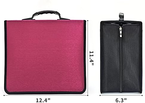 alavisxf xx CD Case, 432 Capacity Nylon Heavy Duty Organizer Wallet for Car - Image 4